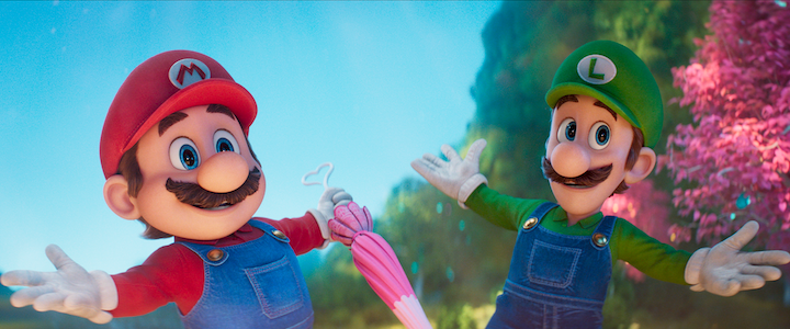 Still from the movie The Super Mario Galaxy Movie